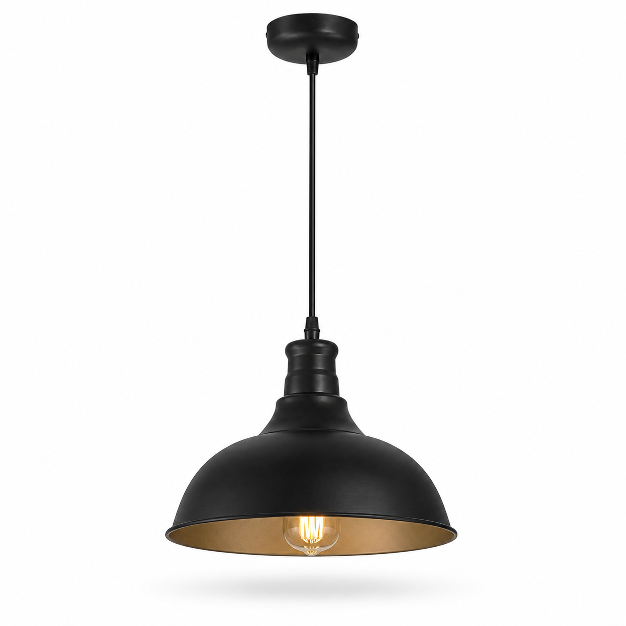 Dekorativna visilica Loft E27 crna